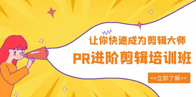 PR进阶剪辑培训班，让你快速成为剪辑大师 12节视频课程+素材-颜夕资源网-第17张图片