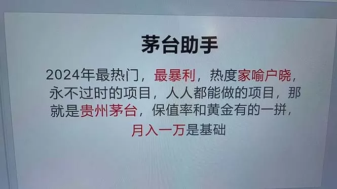 魔法贵州茅台代理，永不淘汰的项目，抛开传统玩法，使用科技，命中率极高-颜夕资源网-第19张图片