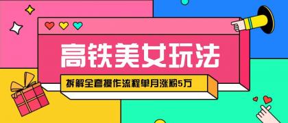 快手高铁美女视频涨粉秘籍：月增5万粉的AI创作与变现全攻略，拆解全套操作流程！-颜夕资源网-第19张图片
