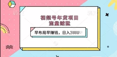 视频号年货项目，流量DD，早布局早挣钱，日入上k-颜夕资源网-第19张图片