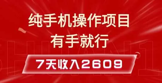 纯手机操作的小项目，有手就能做，7天收入2609+实操教程-颜夕资源网-第19张图片