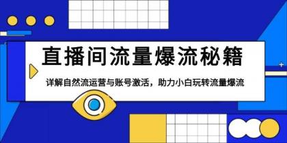 直播间流量爆流秘籍，详解自然流运营与账号激活，助力小白玩转流量爆流-颜夕资源网-第19张图片