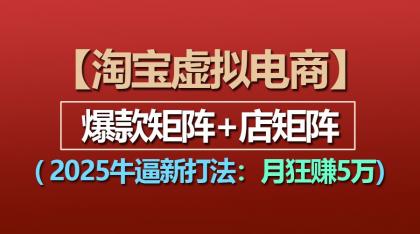 【淘宝虚拟项目】2025牛逼新打法：爆款矩阵+店矩阵，月狂赚5万-颜夕资源网-第19张图片
