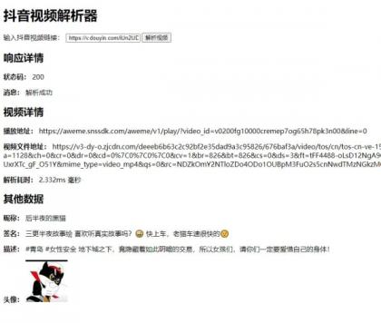抖音无水印视频解析源码-颜夕资源网-第19张图片