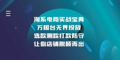 淘系电商实战宝典：万相台无界投放，选款测款打款防守，让你店铺脱颖而出-颜夕资源网-第19张图片