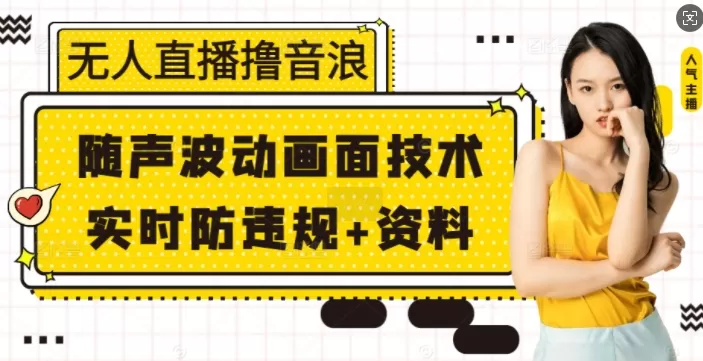 无人直播撸音浪+随声波动画面技术+实时防违规+资料-颜夕资源网-第19张图片