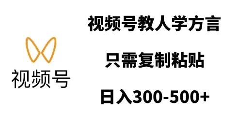 视频号教人学方言，只需复制粘贴，日入多张-颜夕资源网-第19张图片