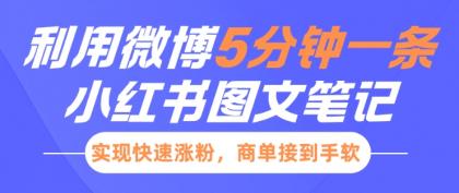 小红书利用微博5分钟一条图文笔记，实现快速涨粉，商单接到手软-颜夕资源网-第19张图片