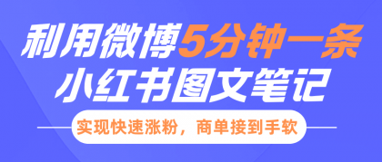 小红书利用微博5分钟一条图文笔记，实现快速涨粉，商单接到手软-颜夕资源网-第19张图片