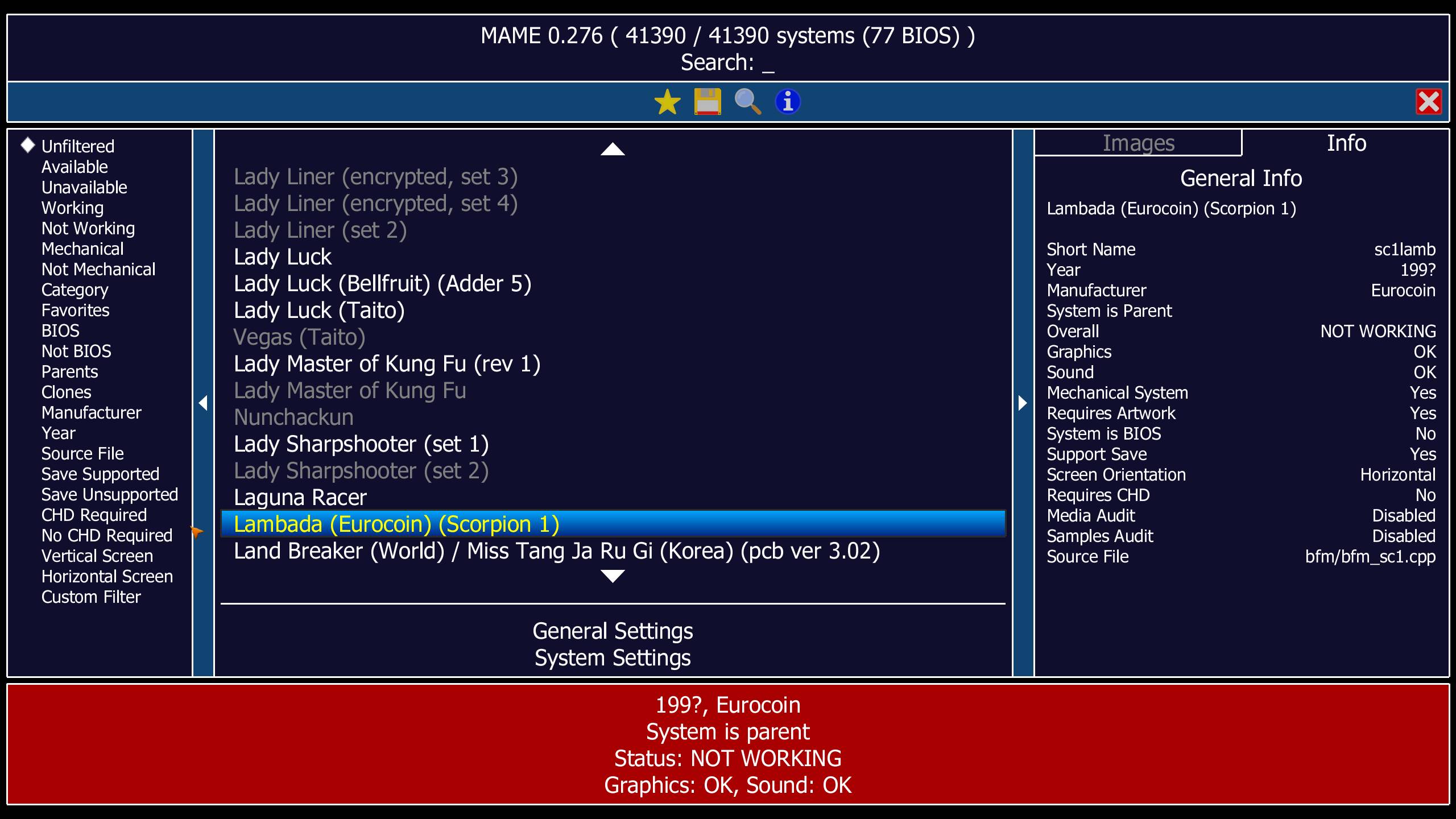 MAME 街机游戏模拟器 v0.276 中文绿色版-颜夕资源网-第19张图片