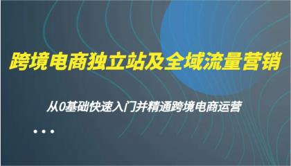 跨境电商独立站及全域流量营销，从0基础快速入门并精通跨境电商运营-颜夕资源网-第19张图片
