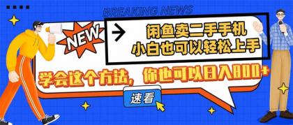 淘宝闲鱼二手手机，新手也能快速上手，懂得用这种方法，你就可以日入800-颜夕资源网-第19张图片