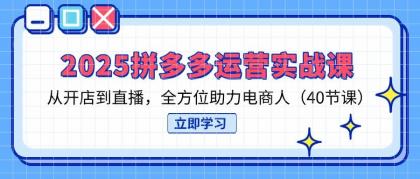 2025拼多多运营实战课，从开店到直播，全方位助力电商人（40节课）-颜夕资源网-第19张图片