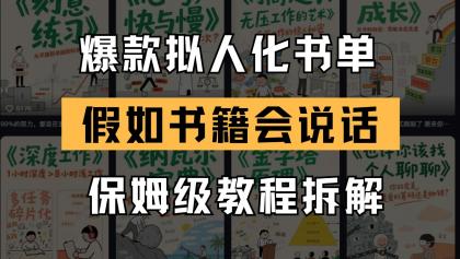 最新爆款拟人化书单玩法 假如书籍会说话 保姆级教程-颜夕资源网-第19张图片