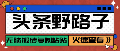 头条野路子玩法之相亲赛道，无脑搬砖复制粘贴，单账号日稳定300+保姆级教程-颜夕资源网-第19张图片