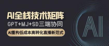 AI全栈技术矩阵：GPT+MJ+SD三端协同，AI重构低成本高转化直播新范式-颜夕资源网-第19张图片