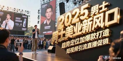 2025男士美业新风口，趋势定位加爆款打造，短视频引流直播促销-颜夕资源网-第19张图片