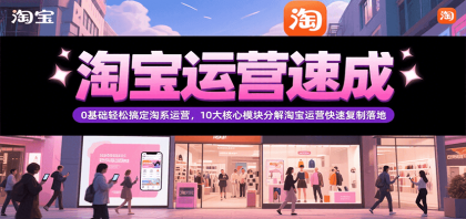 淘宝运营速成，0基础轻松搞定网店运营，10大核心模块分解快速复制落地（更新）-颜夕资源网-第19张图片