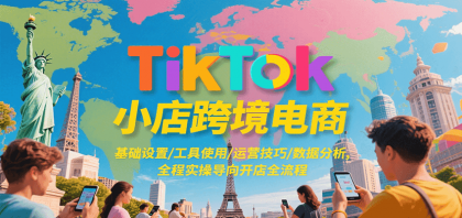 TikTok小店跨境电商，基础设置/工具使用/运营技巧/数据分析，全程实操导向开店全流程-颜夕资源网-第19张图片
