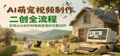 AI萌宠视频制作二创全流程，实现从AI创作到电商变现的完整闭环-颜夕资源网-第19张图片
