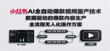 小红书AI全自动爆款视频量产技术，数据采集、素材处理到AI剪辑全流程自动化操作-颜夕资源网-第19张图片