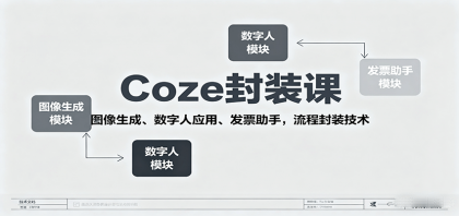 Coze封装课，图像生成、数字人应用、发票助手，流程封装技术-颜夕资源网-第19张图片