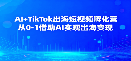 AI+TikTok出海短视频孵化营，从0-1借助AI实现出海变现-颜夕资源网-第19张图片